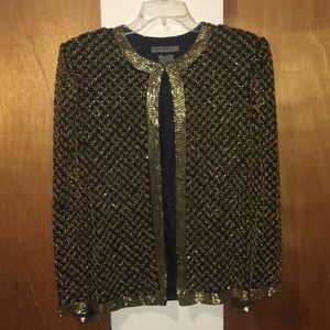 💛NWOT Jessica Howard 100% Silk Evening Jacket